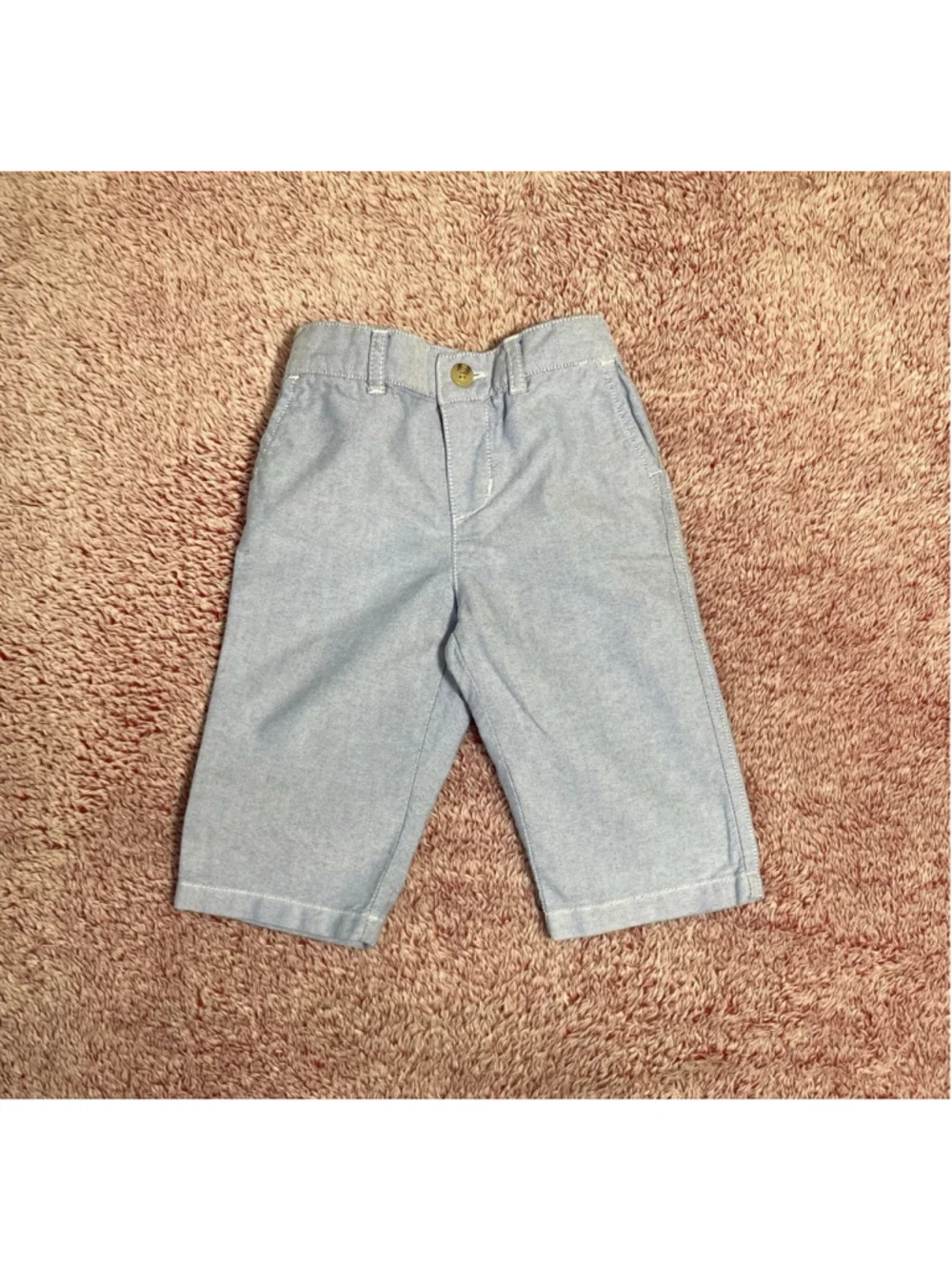 Boys Polo Ralph Lauren Blue Pants 9M Preppy Classic Cotton